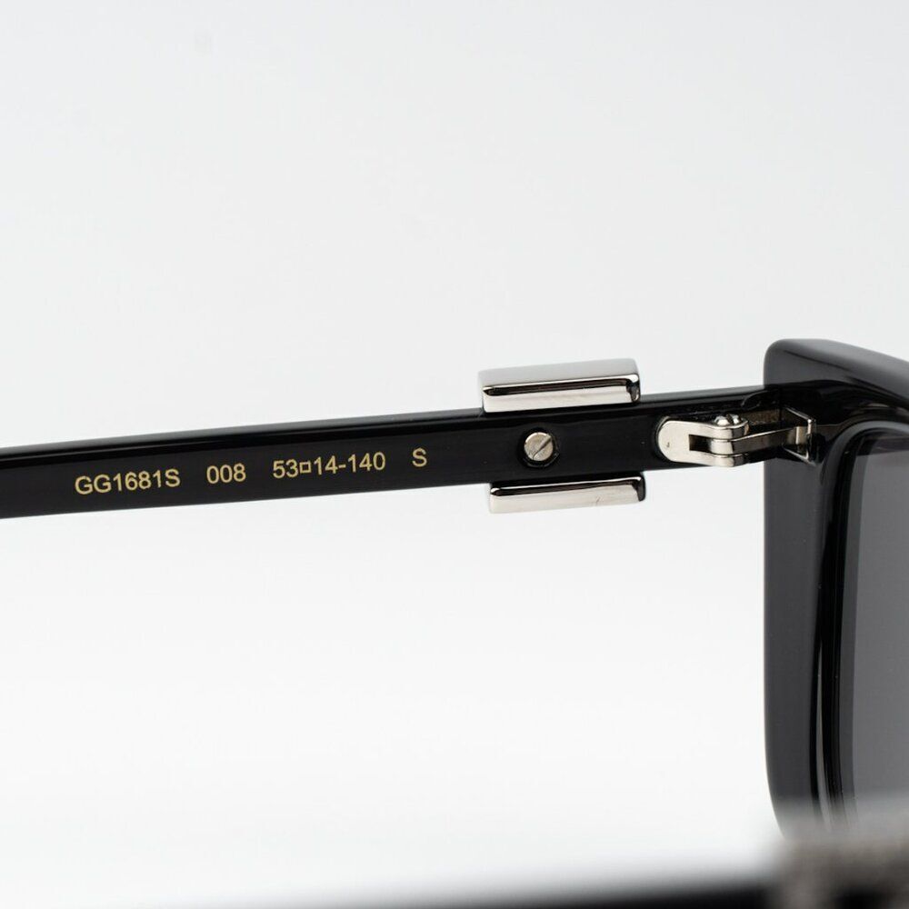 NEW Gucci GG1681S 008 Black Grey Cat Eye Women Sunglasses - Picture 9 of 15